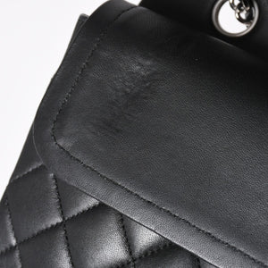 極美品 CHANEL シャネル マトラッセ25 Wフラップ Wチェーンショルダーバッグ 19番台 ココマーク ラムスキン シルバー金具 中古 4a004347