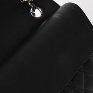 極美品 CHANEL シャネル マトラッセ25 Wフラップ Wチェーンショルダーバッグ 19番台 ココマーク ラムスキン シルバー金具 中古 4a004347