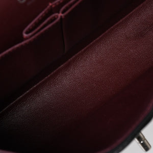 極美品 CHANEL シャネル マトラッセ25 Wフラップ Wチェーンショルダーバッグ 19番台 ココマーク ラムスキン シルバー金具 中古 4a004347