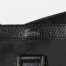 画像をギャラリービューアに読み込む, 極美品 GUCCI グッチ トートバッグ ハンドバッグ Black ブラック GGナイロン シルバー金具 293580 中古 4a003027