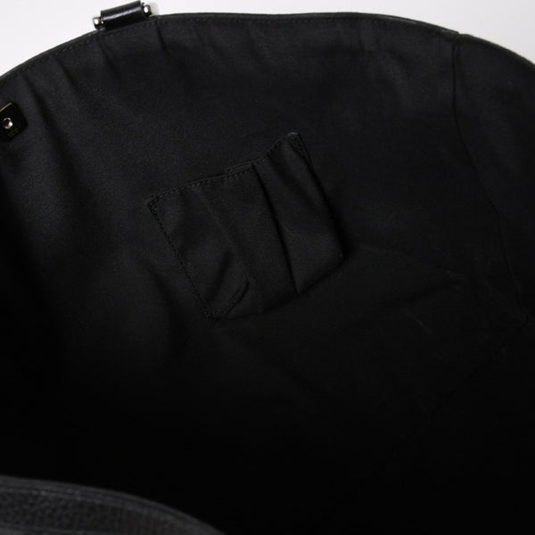 Very Good Condition GUCCI Gucci Tote Bag Handbag Black GG Nylon Silver Hardware 293580 Used 4a003027