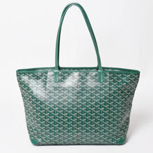 画像をギャラリービューアに読み込む, 新品同様品 GOYARD ゴヤール アルトワMM トートバッグ ハンドバッグ コーティングキャンバス レザー グリーン 中古 4a004366