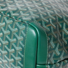 画像をギャラリービューアに読み込む, 新品同様品 GOYARD ゴヤール アルトワMM トートバッグ ハンドバッグ コーティングキャンバス レザー グリーン 中古 4a004366