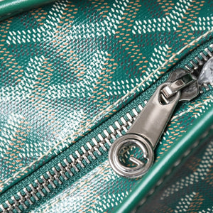 新品同様品 GOYARD ゴヤール アルトワMM トートバッグ ハンドバッグ コーティングキャンバス レザー グリーン 中古 4a004366