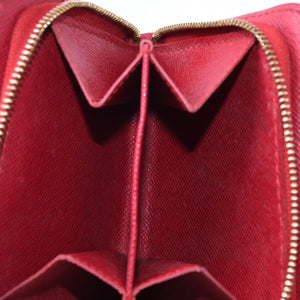 LOUIS VUITTON Monogram Cherry Compact Zip M95005 Bifold Wallet Takashi Murakami Brown Red CA0045 Good Condition Used 4a004363