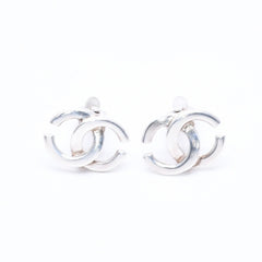 CHANEL シャネル VINTAGE ヴィンテージ ココマーク イヤリング 重量約6.14g 01A刻印 メタル シルバー 両耳用 美品 中古 4c069468