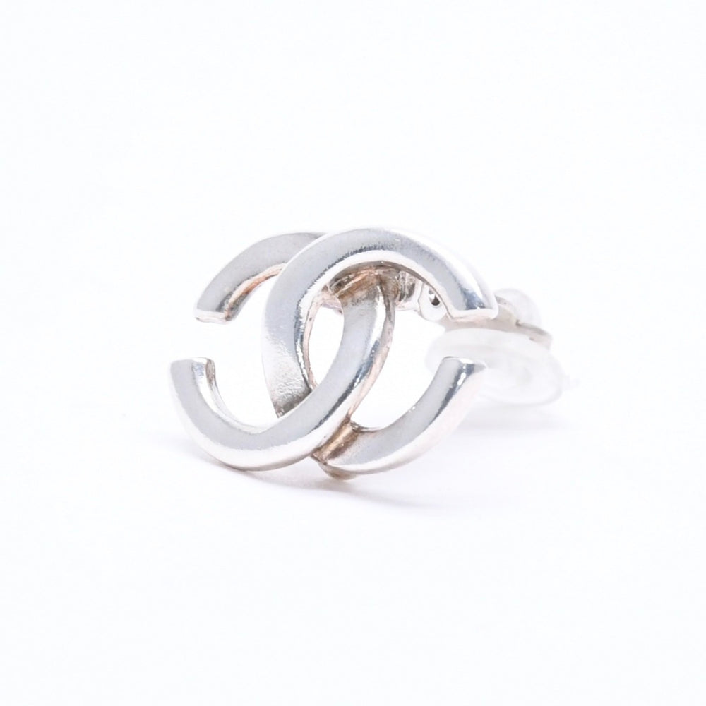 CHANEL シャネル VINTAGE ヴィンテージ ココマーク イヤリング 重量約6.14g 01A刻印 メタル シルバー 両耳用 美品 中古 4c069468