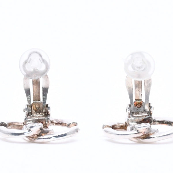 CHANEL シャネル VINTAGE ヴィンテージ ココマーク イヤリング 重量約6.14g 01A刻印 メタル シルバー 両耳用 美品 中古 4c069468