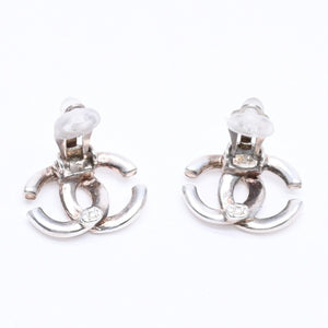 CHANEL シャネル VINTAGE ヴィンテージ ココマーク イヤリング 重量約6.14g 01A刻印 メタル シルバー 両耳用 美品 中古 4c069468
