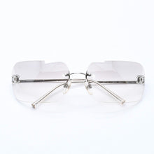 Load image into Gallery viewer, 極美品 CHANEL シャネル リムレス サングラス アイウェア 4017-D c.159/6I サイズ62□17 120 ココマーク ラインストーン 中古 4a004362