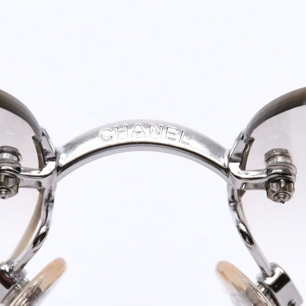 Very Good Condition CHANEL Rimless Sunglasses Eyewear 4017-D c.159/6I Size 62□17 120 Coco Mark Rhinestone Used 4a004362