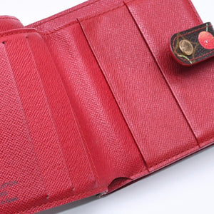 LOUIS VUITTON Monogram Cherry Compact Zip M95005 Bifold Wallet Takashi Murakami Brown Red CA0045 Good Condition Used 4a004363