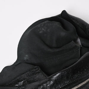 Very Good Condition BALENCIAGA Tote Bag Shopper Bag Arena Lambskin 780976 Black Used 4a004364