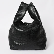 画像をギャラリービューアに読み込む, 極美品 BALENCIAGA バレンシアガ ル カゴール トートバッグ ショッパーバッグ アリーナラムスキン 780976 ブラック 中古 4a004364