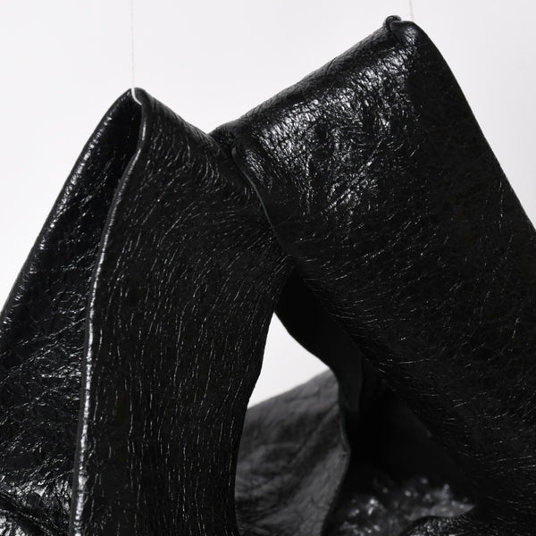 Very Good Condition BALENCIAGA Tote Bag Shopper Bag Arena Lambskin 780976 Black Used 4a004364