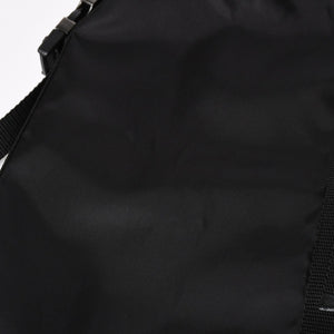 PRADA プラダ Re-Nylonトライアングルロゴ スカート 21H875 ストライプ メタルバックル 36Sサイズ ブラック シルバー金具 美品 中古 4a004299