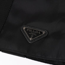画像をギャラリービューアに読み込む, PRADA プラダ Re-Nylonトライアングルロゴ スカート 21H875 ストライプ メタルバックル 36Sサイズ ブラック シルバー金具 美品 中古 4a004299