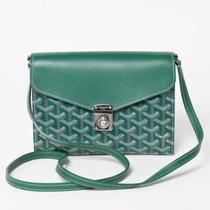 新品同様 GOYARD ゴヤール Chypre シープル ポーチウォレット ショルダーバッグ CHYPRPPMLTY09CL09P グリーン 中古 4a004367