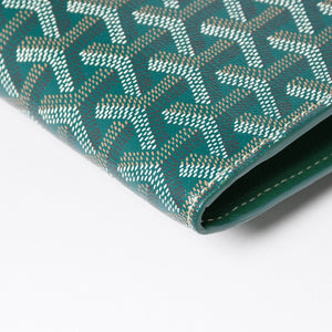 新品同様 GOYARD ゴヤール Chypre シープル ポーチウォレット ショルダーバッグ CHYPRPPMLTY09CL09P グリーン 中古 4a004367