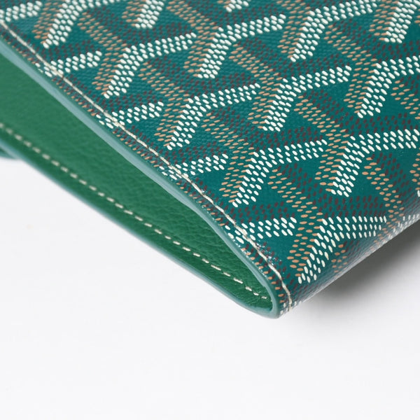 新品同様 GOYARD ゴヤール Chypre シープル ポーチウォレット ショルダーバッグ CHYPRPPMLTY09CL09P グリーン 中古 4a004367