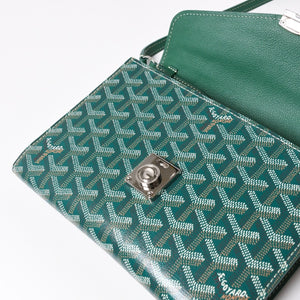 新品同様 GOYARD ゴヤール Chypre シープル ポーチウォレット ショルダーバッグ CHYPRPPMLTY09CL09P グリーン 中古 4a004367