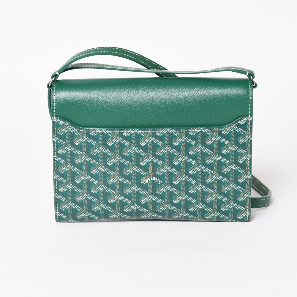 新品同様 GOYARD ゴヤール Chypre シープル ポーチウォレット ショルダーバッグ CHYPRPPMLTY09CL09P グリーン 中古 4a004367