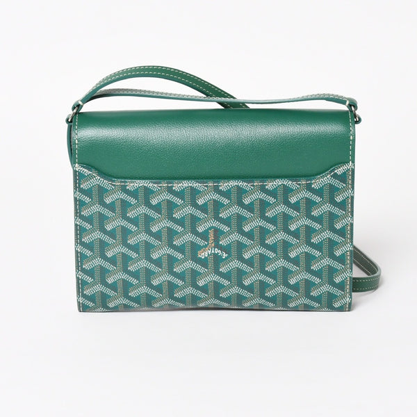 新品同様 GOYARD ゴヤール Chypre シープル ポーチウォレット ショルダーバッグ CHYPRPPMLTY09CL09P グリーン 中古 4a004367