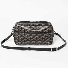 極美品 GOYARD ゴヤール カップヴェールPM バッグ ショルダーバッグ CAPVE2PMLTY10CL10P PVC レザー ブラック 中古 4a004392