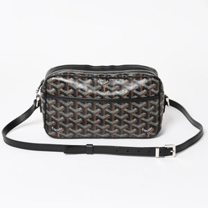 極美品 GOYARD ゴヤール カップヴェールPM バッグ ショルダーバッグ CAPVE2PMLTY10CL10P PVC レザー ブラック 中古 4a004392