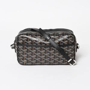 極美品 GOYARD ゴヤール カップヴェールPM バッグ ショルダーバッグ CAPVE2PMLTY10CL10P PVC レザー ブラック 中古 4a004392