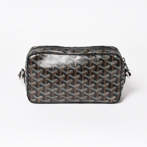 極美品 GOYARD ゴヤール カップヴェールPM バッグ ショルダーバッグ CAPVE2PMLTY10CL10P PVC レザー ブラック 中古 4a004392