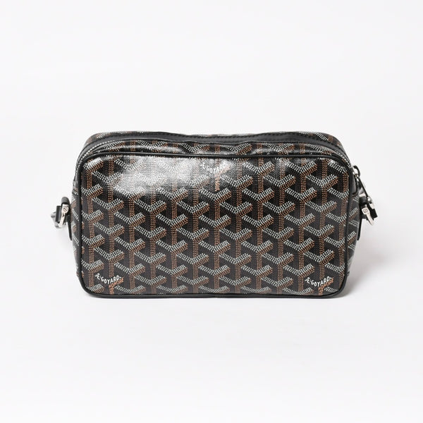 極美品 GOYARD ゴヤール カップヴェールPM バッグ ショルダーバッグ CAPVE2PMLTY10CL10P PVC レザー ブラック 中古 4a004392