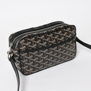 極美品 GOYARD ゴヤール カップヴェールPM バッグ ショルダーバッグ CAPVE2PMLTY10CL10P PVC レザー ブラック 中古 4a004392