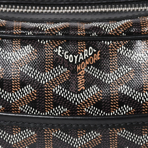 極美品 GOYARD ゴヤール カップヴェールPM バッグ ショルダーバッグ CAPVE2PMLTY10CL10P PVC レザー ブラック 中古 4a004392