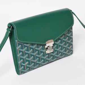 新品同様 GOYARD ゴヤール Chypre シープル ポーチウォレット ショルダーバッグ CHYPRPPMLTY09CL09P グリーン 中古 4a004367