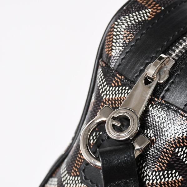 極美品 GOYARD ゴヤール カップヴェールPM バッグ ショルダーバッグ CAPVE2PMLTY10CL10P PVC レザー ブラック 中古 4a004392