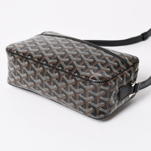 極美品 GOYARD ゴヤール カップヴェールPM バッグ ショルダーバッグ CAPVE2PMLTY10CL10P PVC レザー ブラック 中古 4a004392