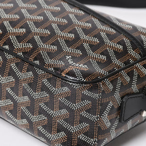 極美品 GOYARD ゴヤール カップヴェールPM バッグ ショルダーバッグ CAPVE2PMLTY10CL10P PVC レザー ブラック 中古 4a004392
