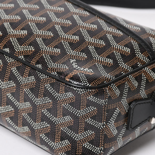 極美品 GOYARD ゴヤール カップヴェールPM バッグ ショルダーバッグ CAPVE2PMLTY10CL10P PVC レザー ブラック 中古 4a004392