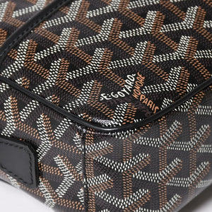 極美品 GOYARD ゴヤール カップヴェールPM バッグ ショルダーバッグ CAPVE2PMLTY10CL10P PVC レザー ブラック 中古 4a004392