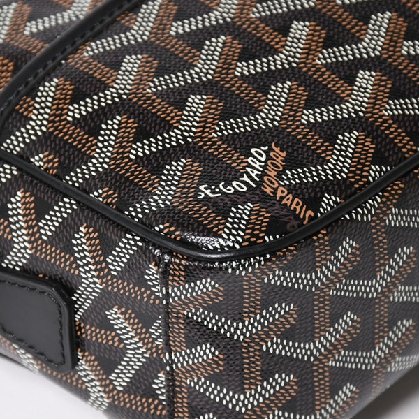 極美品 GOYARD ゴヤール カップヴェールPM バッグ ショルダーバッグ CAPVE2PMLTY10CL10P PVC レザー ブラック 中古 4a004392