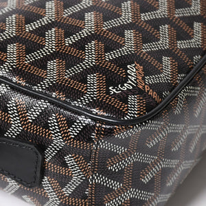 極美品 GOYARD ゴヤール カップヴェールPM バッグ ショルダーバッグ CAPVE2PMLTY10CL10P PVC レザー ブラック 中古 4a004392