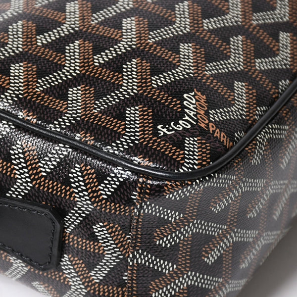 極美品 GOYARD ゴヤール カップヴェールPM バッグ ショルダーバッグ CAPVE2PMLTY10CL10P PVC レザー ブラック 中古 4a004392