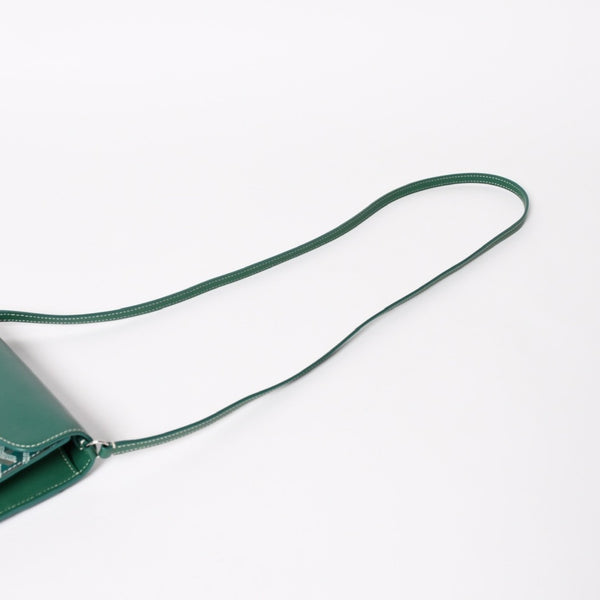 新品同様 GOYARD ゴヤール Chypre シープル ポーチウォレット ショルダーバッグ CHYPRPPMLTY09CL09P グリーン 中古 4a004367