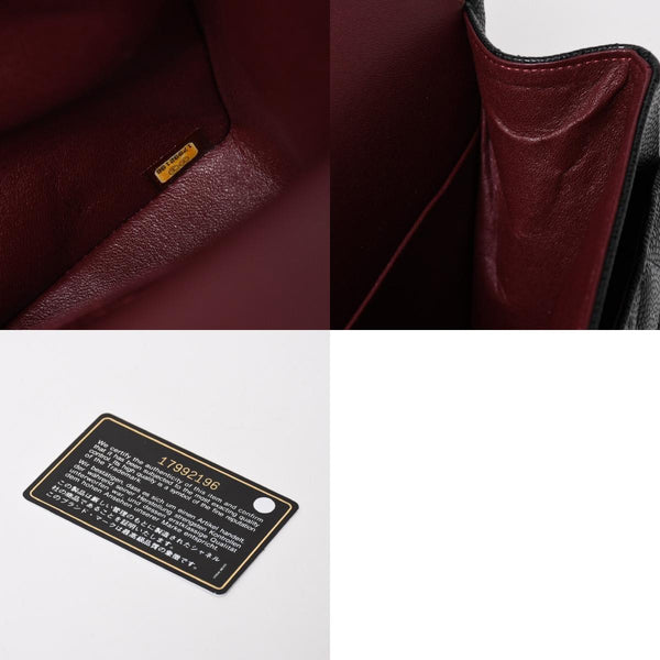 新品同様 CHANEL シャネル デカマトラッセ33 チェーンショルダーバッグ 17番台 ココマーク キャビアスキン ブラック SV金具 中古 4a004396