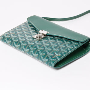 新品同様 GOYARD ゴヤール Chypre シープル ポーチウォレット ショルダーバッグ CHYPRPPMLTY09CL09P グリーン 中古 4a004367
