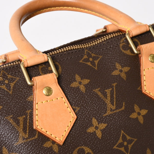LOUIS VUITTON Speedy 25 Handbag M41528 Monogram PVC Coated Canvas SP0065 Leather Brown Gold Hardware Good Condition Used 4a004370