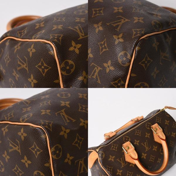 LOUIS VUITTON Speedy 25 Handbag M41528 Monogram PVC Coated Canvas SP0065 Leather Brown Gold Hardware Good Condition Used 4a004370