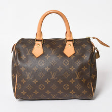 Load image into Gallery viewer, LOUIS VUITTON ルイヴィトン スピーディ25 ハンドバック M41528 モノグラム PVCコーティングキャンバス SP0065 レザー ブラウン ゴールド金具 美品 中古 4a004370