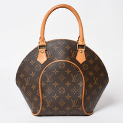 LOUISVUITTON ルイヴィトン エリプスPM ハンドバッグ M51127 モノグラム PVC レザー ブラウン ゴールド金具 美品 中古 4a004386